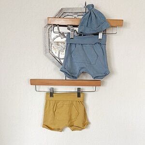 H&M • Stylish Baby Shorts and Hat Set